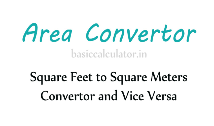Square Meter to Square feet Convertor